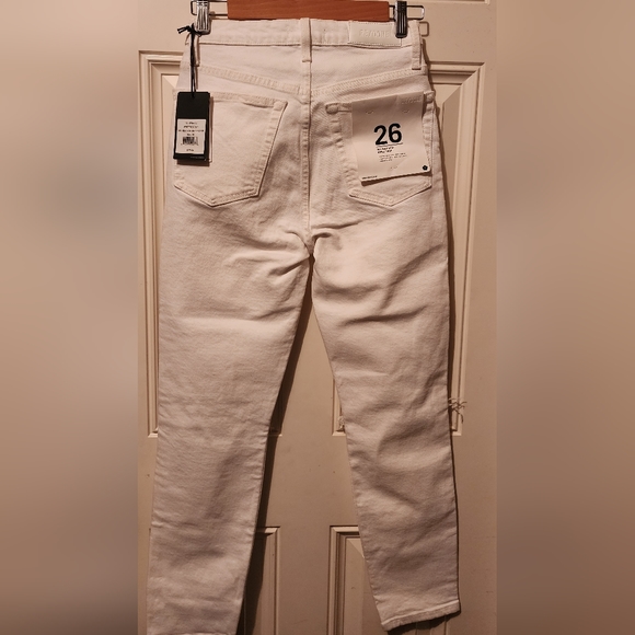 RE/DONE 90'high rise ankle crop distressed jeans - Picture 2 of 8